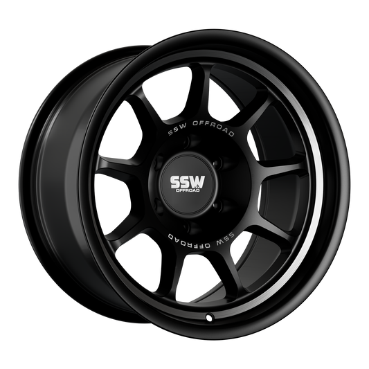 Nova / Matte Black / 17x9.0 -25