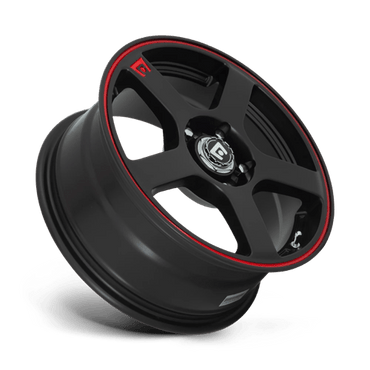 MR116 17X7 4X100/4.25 M-BLK/RED +40MM