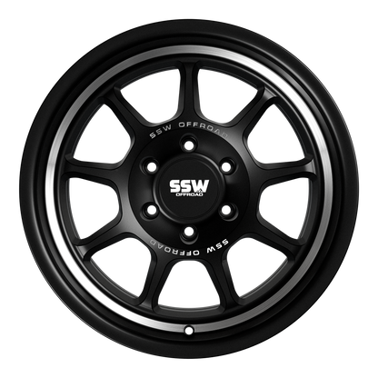 Nova / Matte Black /  17x9.0 -25