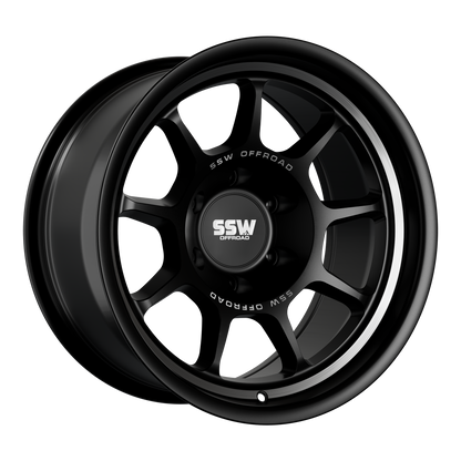 Nova / Matte Black /  17x9.0 -25