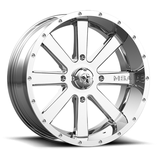 FLASH UTV 22X7 4X137 CHROME 00MM