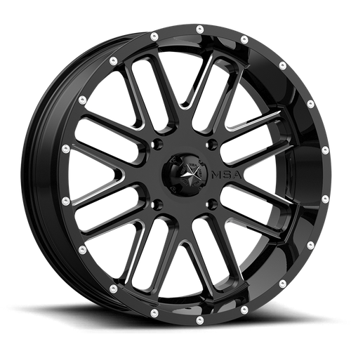 BANDIT UTV 20X7 4X137 G-BLK MILL 00MM
