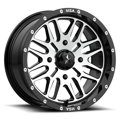BRUTE UTV 18X7 4X156 G-BLK MACH 10MM