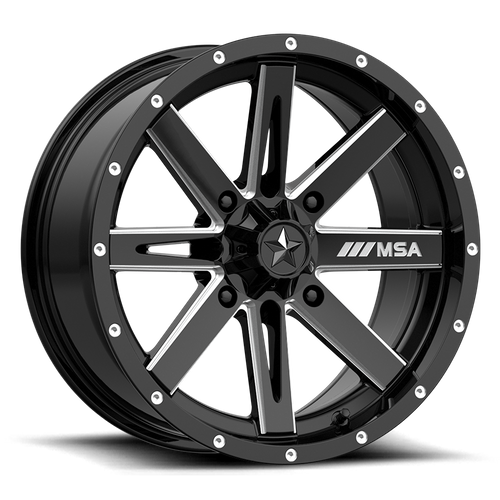 BOXER UTV 18X7 4X156 G-BLK MILL 10MM