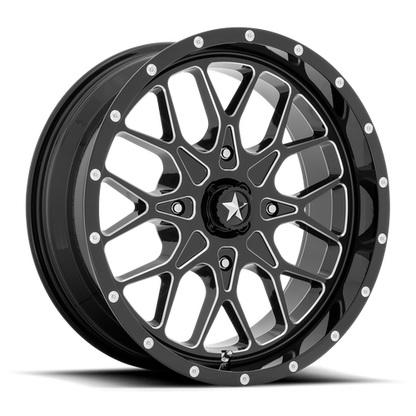 PORTAL UTV 18X7 4X156 115 G-BLK-MILL +0