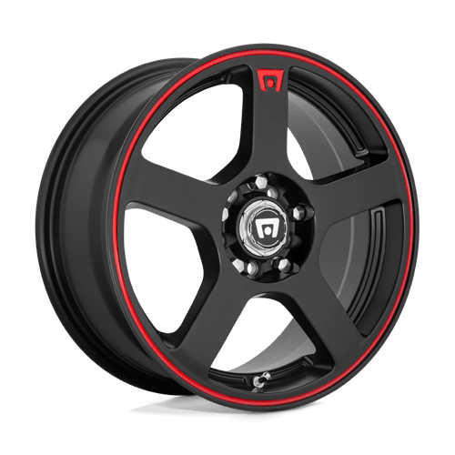 MR116 16X7 5X4.25/4.5 M-BLK/RED +40MM