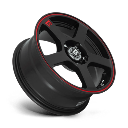 MR116 16X7 5X112/4.5 M-BLK/RED +40MM