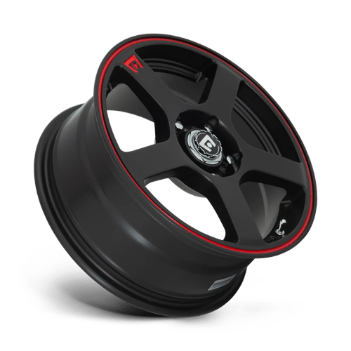 MR116 17X7 5X112/4.5 M-BLK/RED +40MM