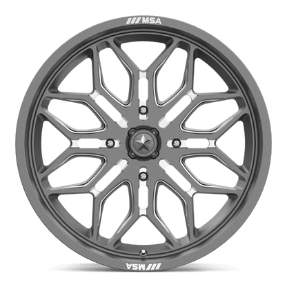SNIPER UTV 22X7 4X156 115 GNMTL-MILL +10