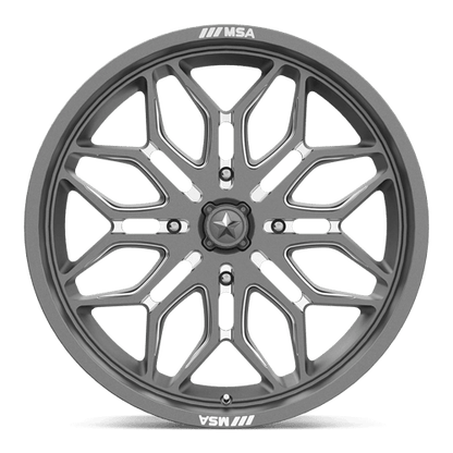 SNIPER UTV 22X7 4X137 96 GNMTL-MILL +10