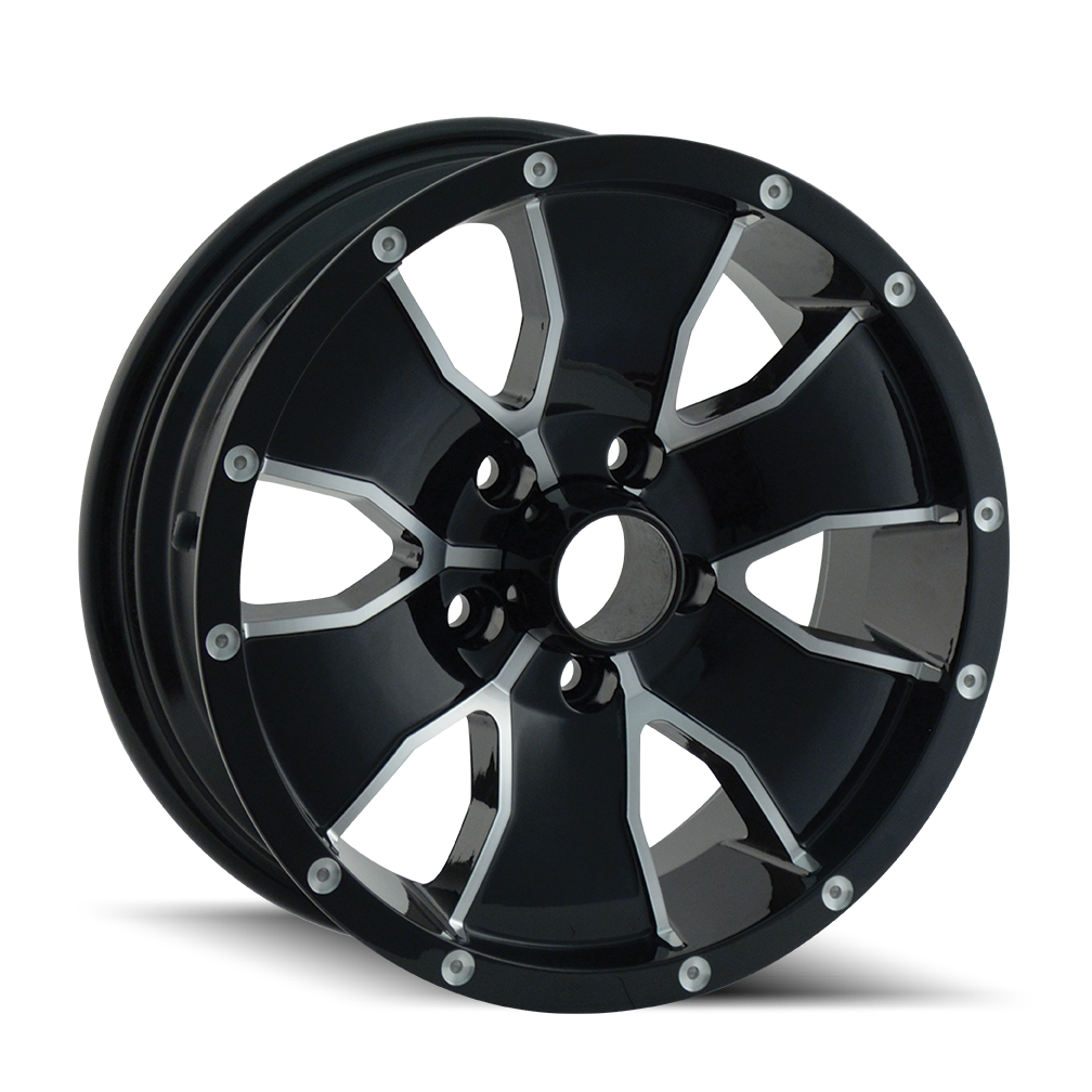 14 (14) GLOSS BLACK MACHINED 