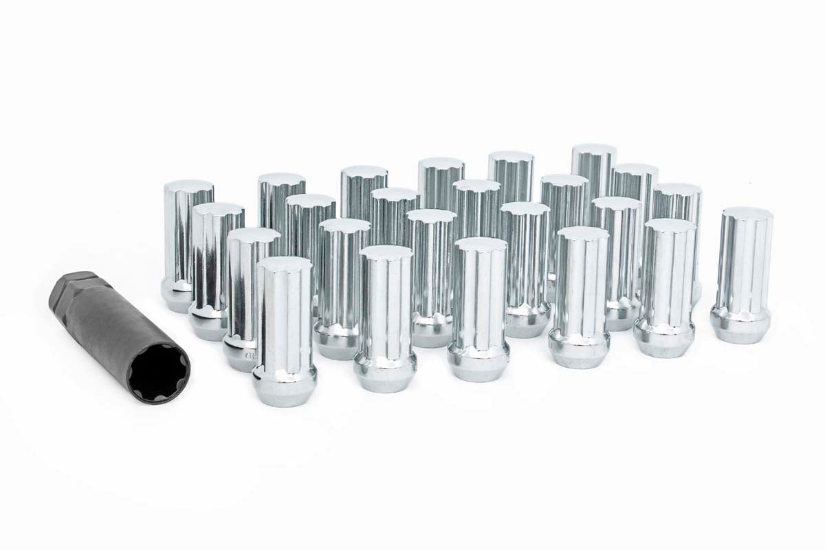 Lug Nut Set | M12x1.25 | 24 Qty | Chrome 