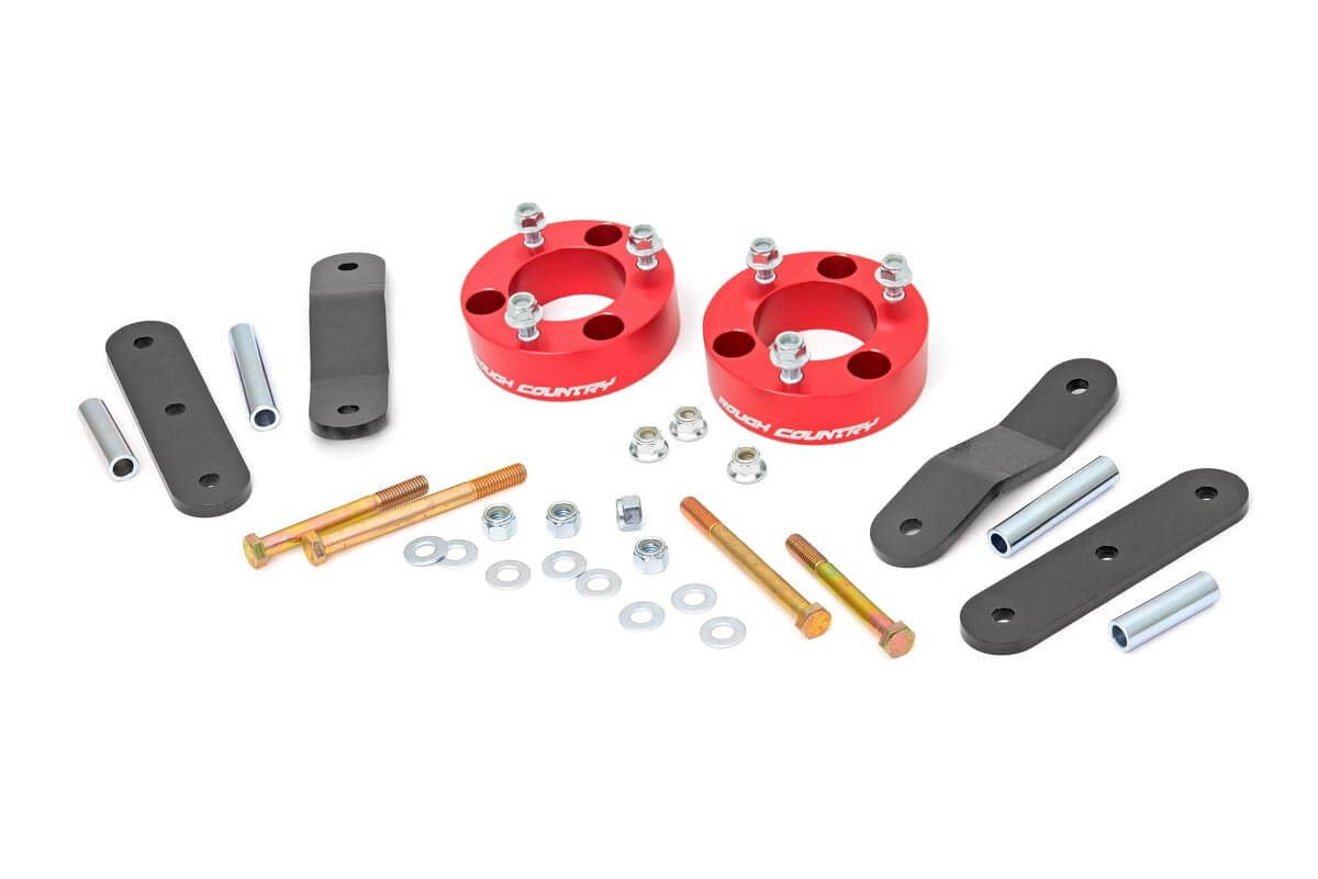 2.5 Inch Leveling Kit | Red Spacers | Nissan Frontier (05-24)/Xterra (05-15) 