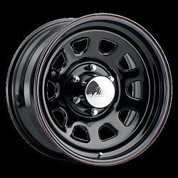 5258055 15X8 5X5.50 (-19) PAC 342B Black Daytona (HB 108)