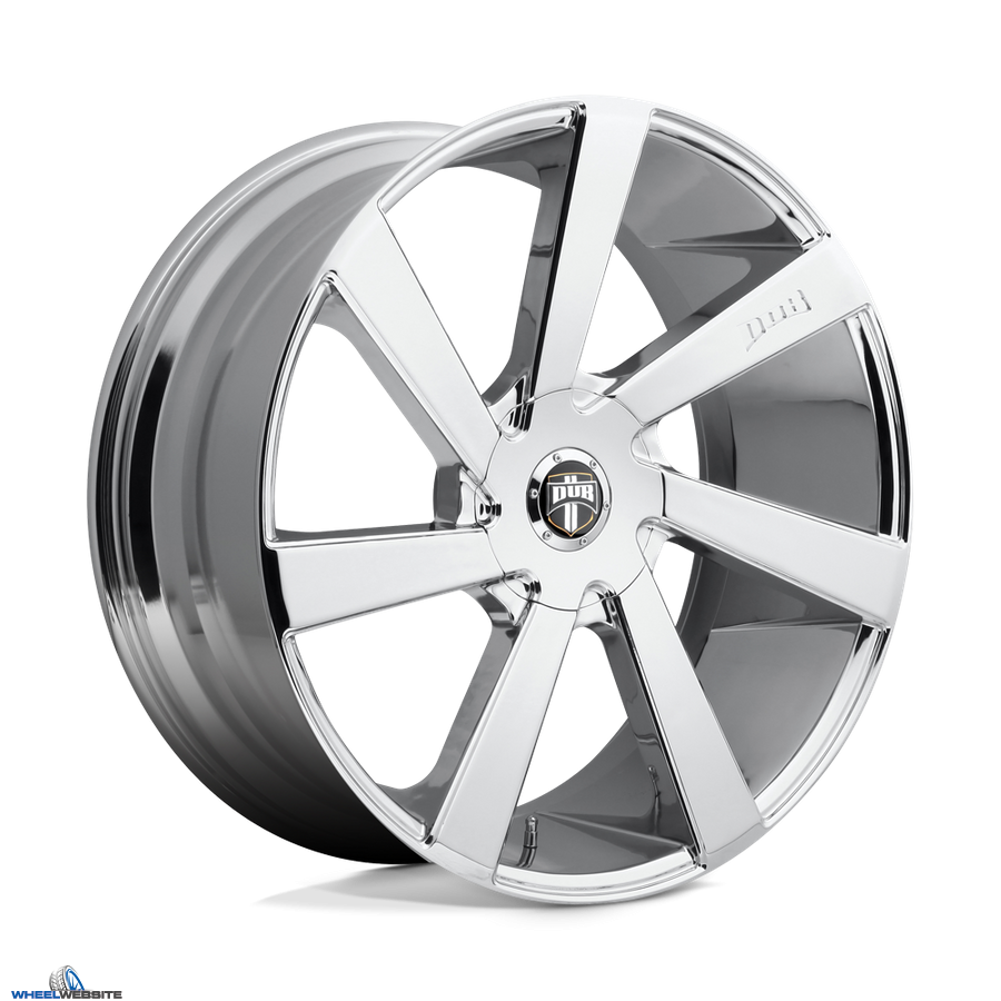 24x10 DUB 1PC 132 Chrome Plated BLANK 15mm Offset