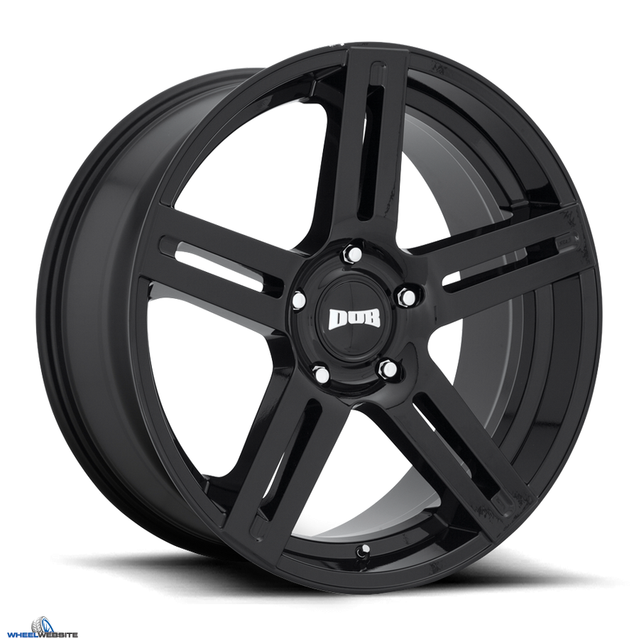 24x10 DUB 1PC 250 Gloss Black 5x127 10mm Offset